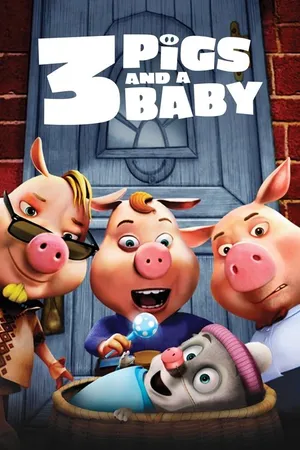 Poster de Tres cerdos y un bebé